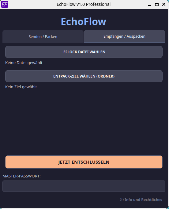 Entpacken Funktion von EchoFlow