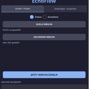 Einpacken Funktion von Echoflow